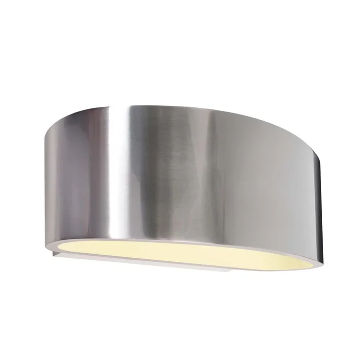 moderne Wandaufbauleuchte Arietis in Aluminium poliert G9