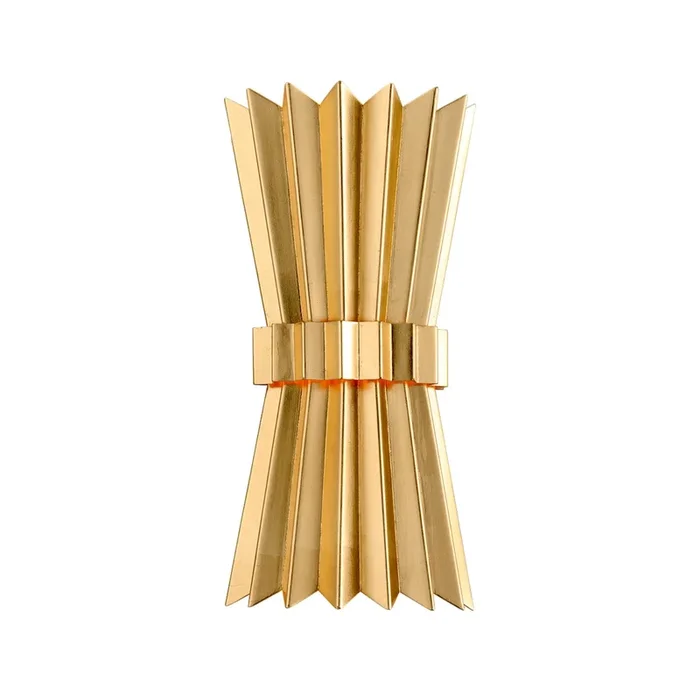 Moxy 2-Light Wall Sconce in Gold Leaf 8L x 8W x 15.75H311-12-GL