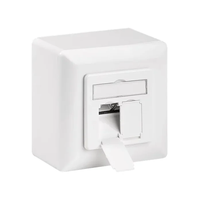 Netzwerkdose, Aufputz, CAT 6, 2x RJ45
