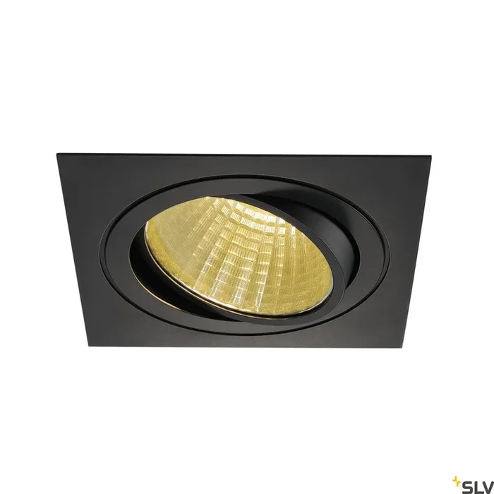 NEW TRIA 150, Einbauleuchte, einflammig, LED, 2700 K, eckig, schwarz, 30°, 29 W, inkl. Treiber, Clipfedern