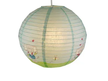 Niermann Kinder Papierlampe Lolo Lombardo Lampenschirm Ø40cm mit Aufhängung & LED Licht