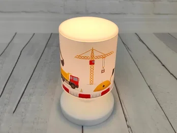 Niermann LED Akku Tischleuchte Motiv Baustelle per USB aufladbar, Höhe 20cm