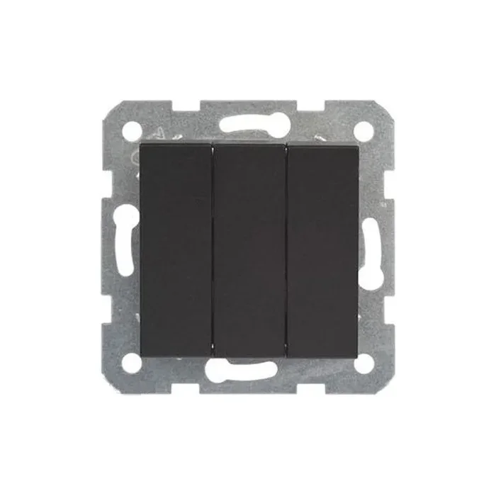 Panasonic Viko Karre-Meridian Novella-Trenda 3-fach Schalter Switch Schwarz