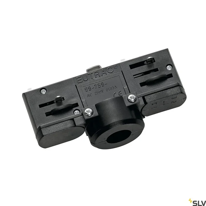 PENDELLEUCHTENADAPTER, für Hochvolt-Stromschiene 3Phasen, schwarz, inkl. Montagezubehör