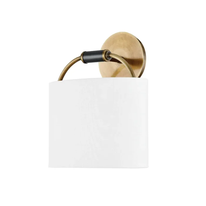 Pete Wall Sconce 1-Light LED in Patina Brass 9.75L x 9.75W x 11.75HB8712-PBR