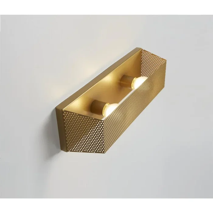 Priamo Wandleuchte eckig 36×10 cm Gibas Schwarz matt