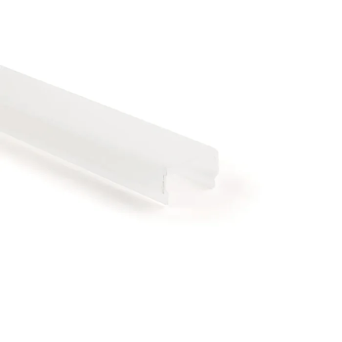 Profil-Abdeckung V5-U-2510 f�r PLANO KLICK / FLACH / FL�GEL, PMMA, opal, 200cm / Breite 2.5cm