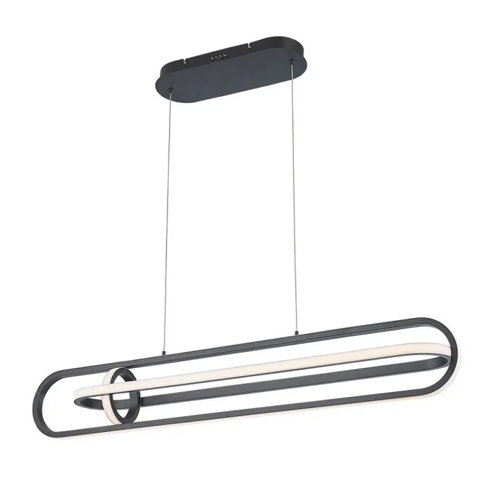 Quintiesse Demark QN-DEMARK-LP-BK Pendelleuchte 1x58W/LED 3000K 2900lm IP20