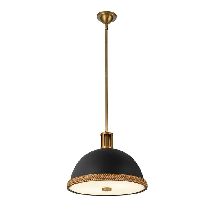 Quintiesse Doral QN-DORAL-P-M-BK Pendelleuchte 2x60W/E27 IP20