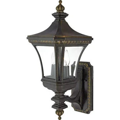 Quoizel Devon Two Light Outdoor Wall Lantern in Imperial Bronze – DE8959IB