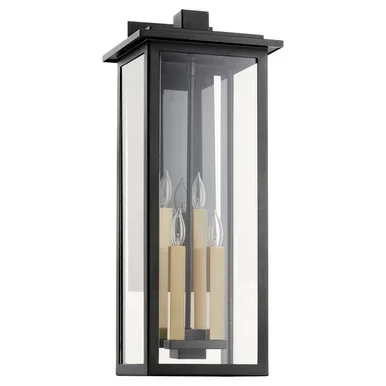 Quorum Westerly Four Light Lantern in Textured Black – 7127-4-69