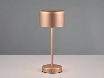Reality Leuchten Akku Tischleuchte JEFF per USB aufladbar, Sensordimmer, Coffee, Höhe 30cm