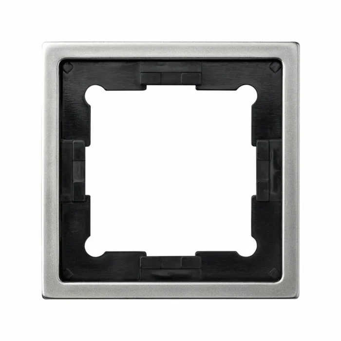 REV Ritter 1-fach Rahmen Serie Metall Edelstahl