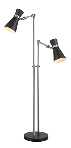 Soriano Two Light Floor Lamp (728FL-MB-BN)