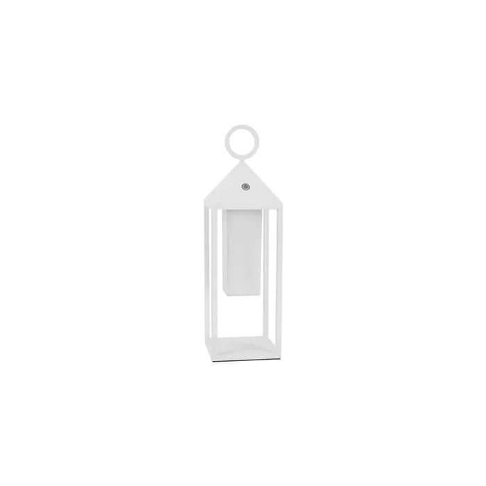 standhafte Stehleuchte Outdoor Nuphare Sigor in weiß 47 cm Höhe Akku