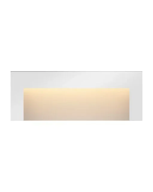 Taper Wide Horizontal Deck Sconce – Satin White