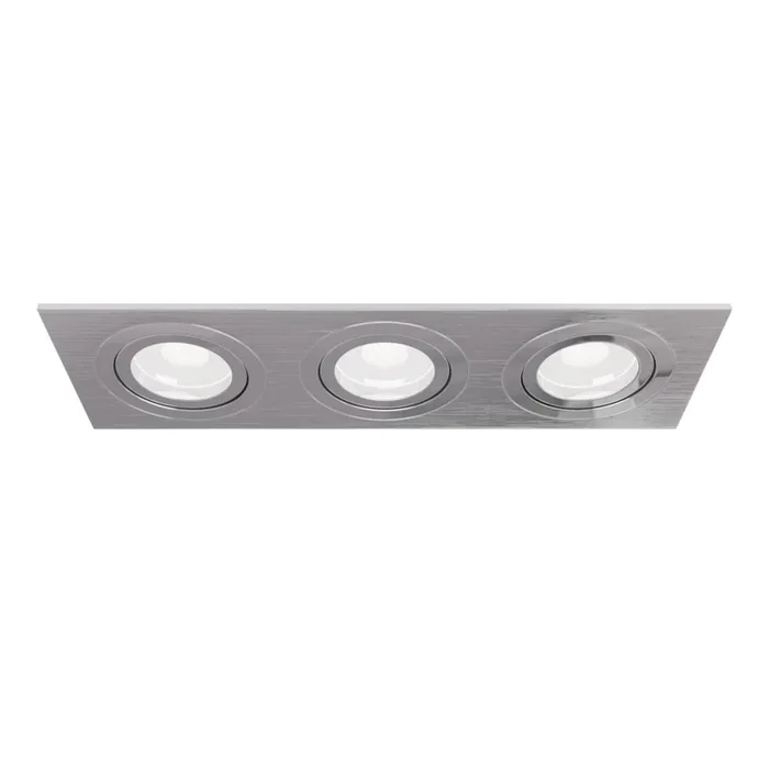 Technical EInbauleuchte Atom silber 3 x GU10
