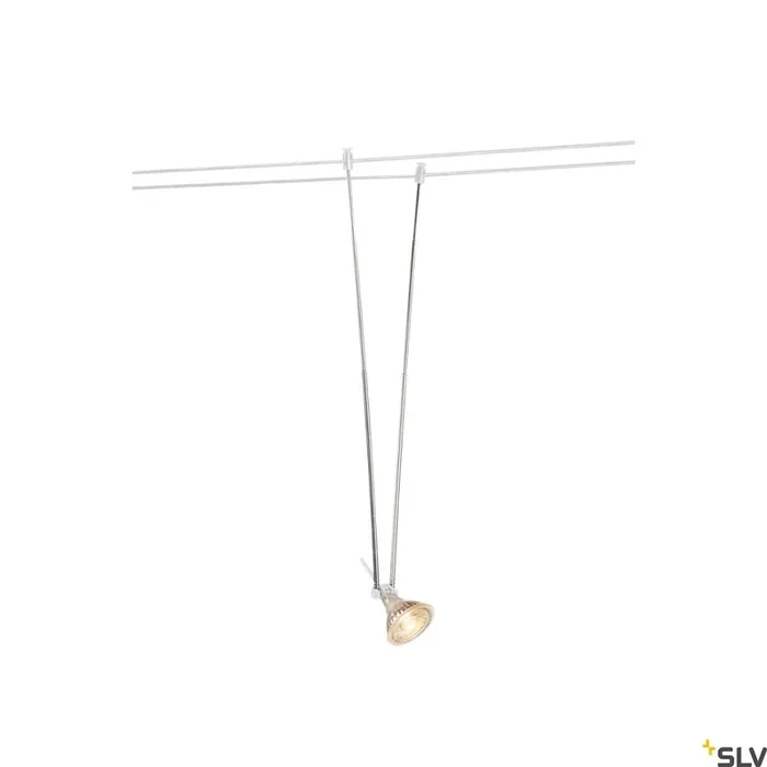 TELESKOP, Seilleuchte für TENSEO Niedervolt-Seilsystem, QR-C51, weiß, B/H/T 4,5/21-52/1 cm