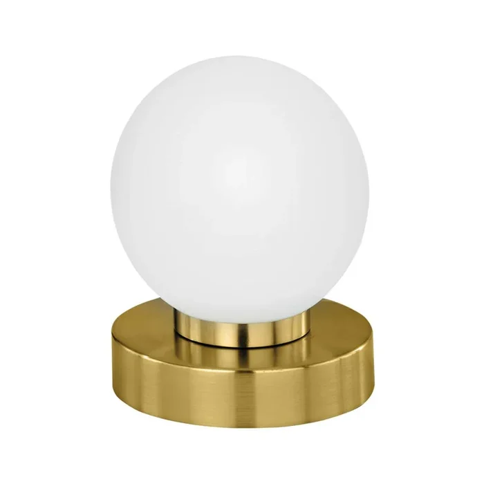 Tischleuchte mit Touchschalter Prinz II messing matt 1 x E14/40W