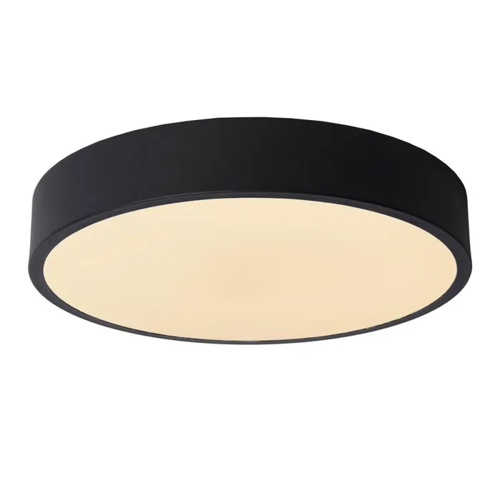 Unar plafondlamp Ø 30 cm LED Dim. 1x18W 2700K 3 stiefdim zwart