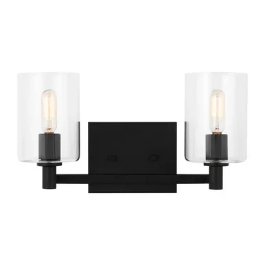 Visual Comfort Studio Fullton LED Bath Wall Sconce in Midnight Black – 4464202EN-112