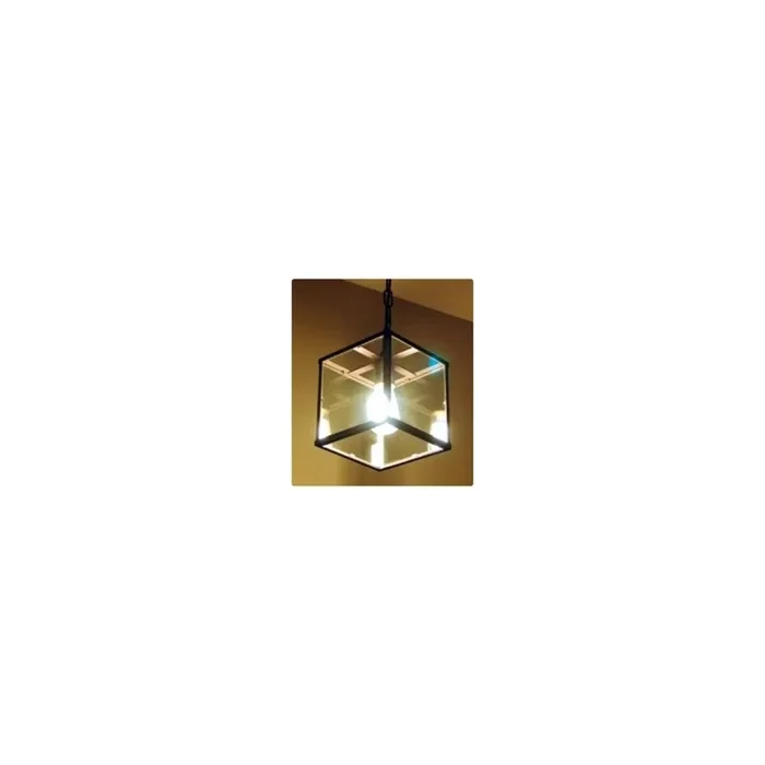 Vitrine Lantern 1L Pendelleuchte klein 25×25 cm chrom