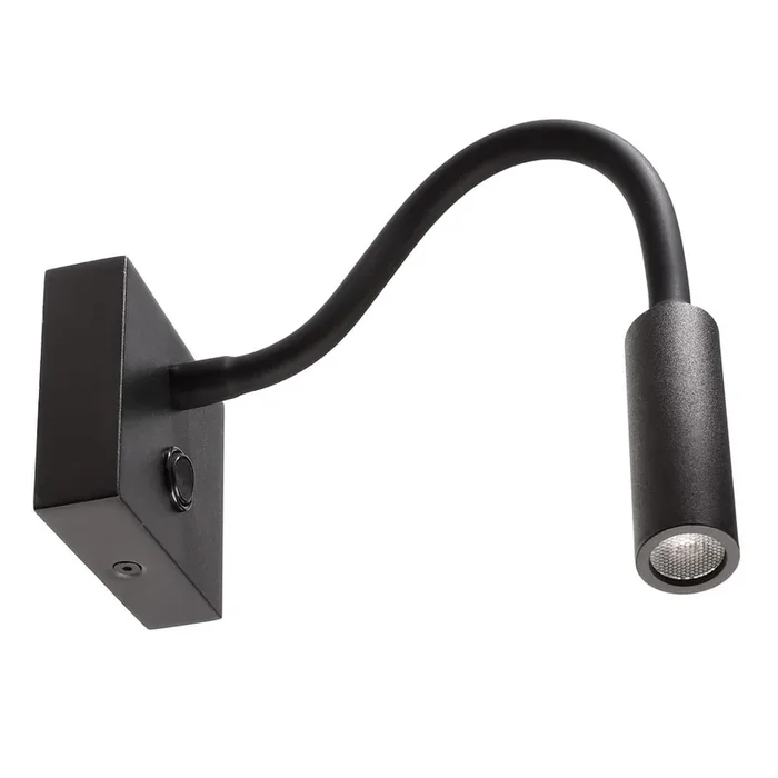 Wandaufbauleuchte, Brahe I Eckig, 3,3 W, 3000 K, Schwarz, 100-240 V/AC, 50 / 60 Hz, IP 20
