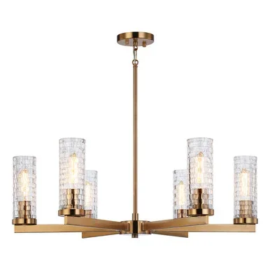 Weaver Six Light Chandelier (C32106AG)