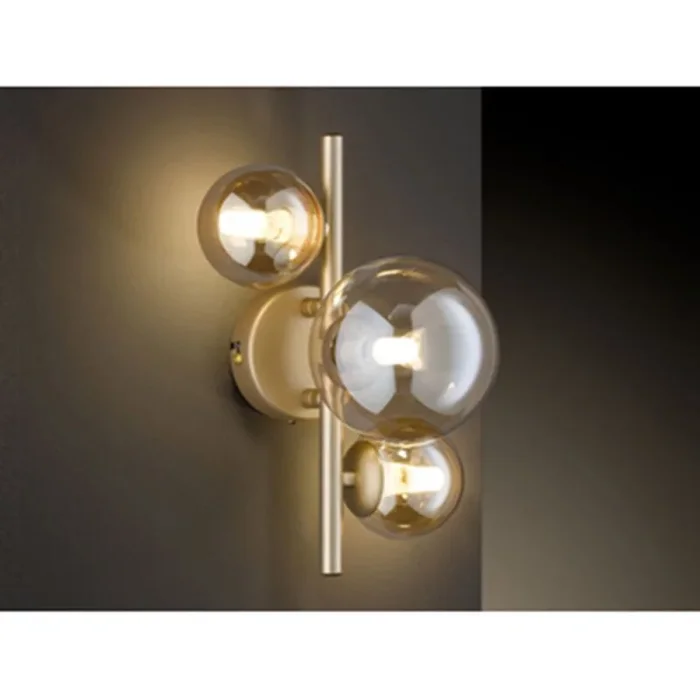 Wofi LED Wandleuchte Villa Gold 3 x 2,7W G9 900lm warmweiß 3000K
