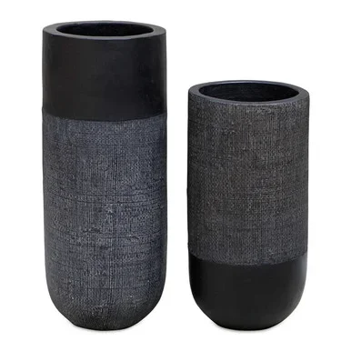 Woven Shadow Vases, Set/2 (17122)