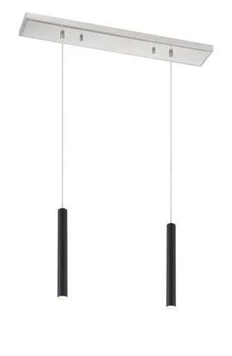 Z-Lite Forest LED Linear Chandelier in Brushed Nickel – 917MP12-MB-LED-2LBN