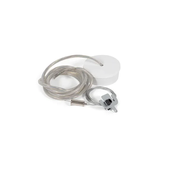 Zubeh�r f�r ELLO SYSTEM – Einspeisung, dimmbar, inkl. Stahlseil-Abh�ngung 200cm, Wei�