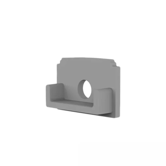 Zubeh�r f�r LED Trockenbauprofil Abschluss / FINISH – Endkappe E211 (1 Stk.), mit Kabeldurchf�hrung